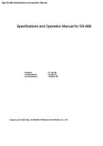 DS-688 Specifications and operation